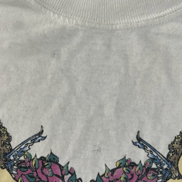 Vintage 90s Angels & Hearts Cropped T-Shirt Women’s - Picture 3 of 10